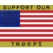 SUPPORT OUR TROOPS USA FLAG SCRIPT PIN